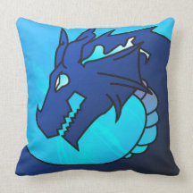 Barroth the Dragon Magician Throw Pillow
