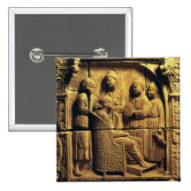Bas relief of a hairdresser, Roman Pins