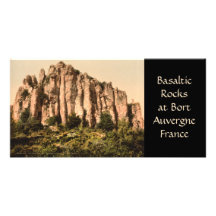 Basaltic Rocks at Bort, Auvergne, France Picture Card