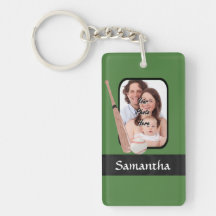 Base ball and bat acrylic keychains