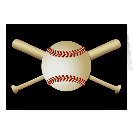 BASEBALL & BATS GREETING CARDS