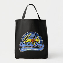 Baseball Black & Tan Coonhound Agility Canvas Bag