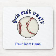 Baseball-Blue Mouse Pads