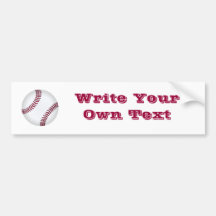 Baseball Bumper Stickers