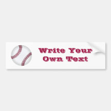 Baseball Bumper Stickers