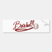 Baseball Bumper Stickers