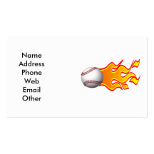 Baseball Business Cards