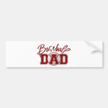 Baseball DAD Bumper Sticker