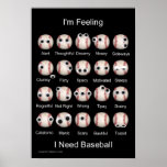 Baseball Emotions Poster