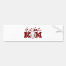 Baseball MOM Bumper Sticker