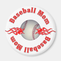 Baseball Mum Magnets