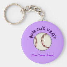 Baseball-Purple Key Chain