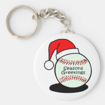Baseball Seasons Greetings Key Chains