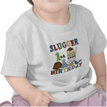 Baseball Slugger 1st Birthday Tshirts and Gifts