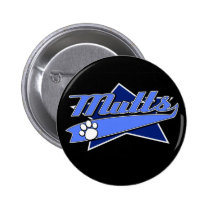 Baseball Team Logo - Mutts buttons