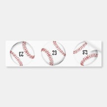 Baseball Theme bumper sticker