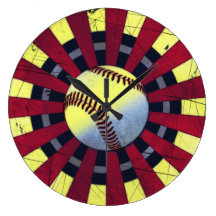 Baseball Wall Clock