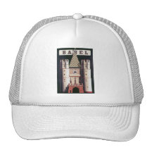 Basel Vintage Travel Poster Trucker Hats