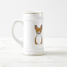 Basenji Cartoon Portrait Coffee Mugs