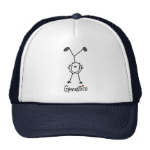 Basic Stick Figure Gymnastics Tshirts and Gifts Mesh Hat