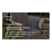 Basket Chair Furniture Business Card Template