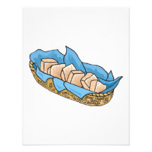 basket of bread invite