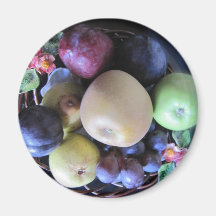 Basket of fruit magnet