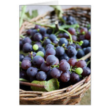 Basket of Grapes Card