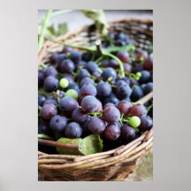 Basket of Grapes Print