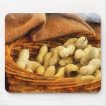 Basket of Peanuts Mousepads