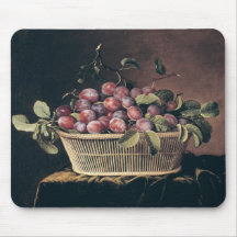 Basket of Plums Mousepad