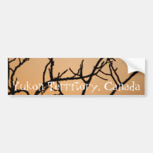 Basket of Sunset; Yukon Territory Souvenir Bumper Sticker
