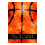 Basketball All Day Grunge Style Invitations