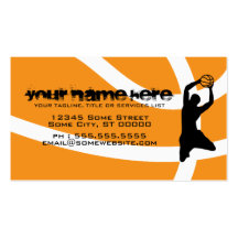 basketball business card template