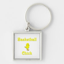 Basketball Chick Keychains
