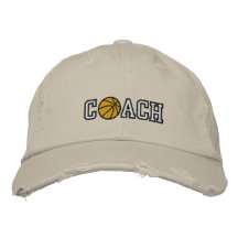 Basketball Coach Embroidered Hat