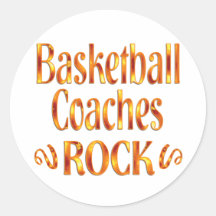 Basketball Coaches Rock Stickers