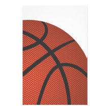 basketball customized stationery