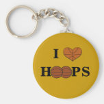 Basketball Heart Keychain