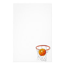 Basketball Hoop Personalized Stationery