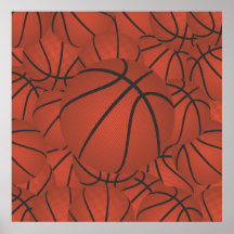 basketball pile print