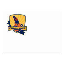 Basketball Player Dribbling Ball Retro Business Card