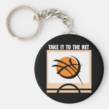 Basketball Take It To The Net Keychains