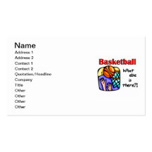 Basketball What Else T-shirts and Gifts Business Card Templates