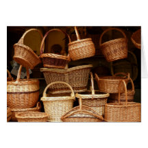 Baskets for Sale Blank Card