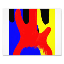 Bass Guitar Painting Abstract Bright Colours Photo
