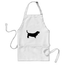 Basset Hound (black) Apron