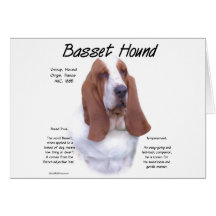 Basset Hound History Design Card