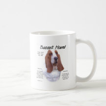 Basset Hound History Design Coffee Mug
