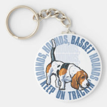 Basset Hound Keychain